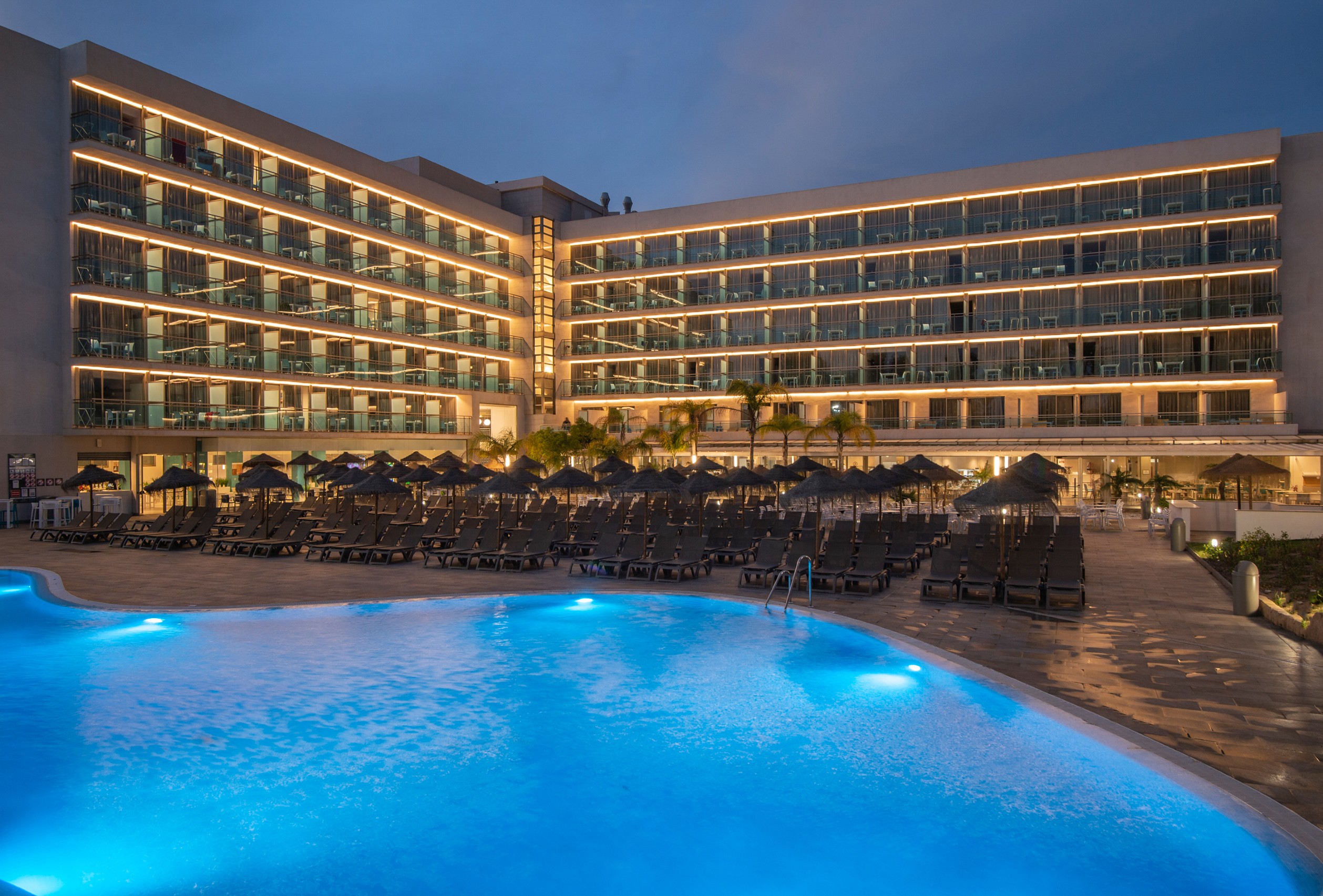 Hotel Roquetas el Palmeral Vue Piscine